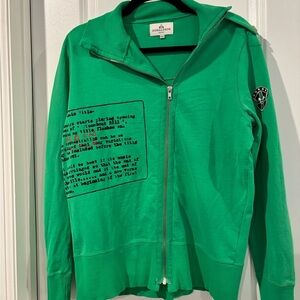 Vintage Donaldson × Disney Mickey Mouse Green Zip Up Jacket XXL 80s 90s Rare